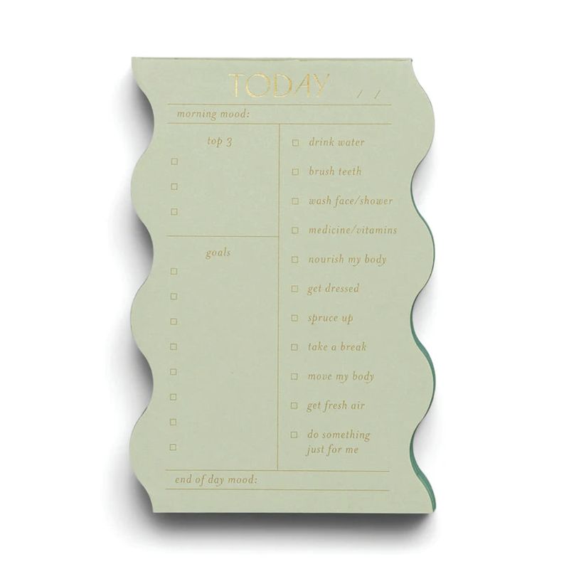 Wavy Notepad - Sage