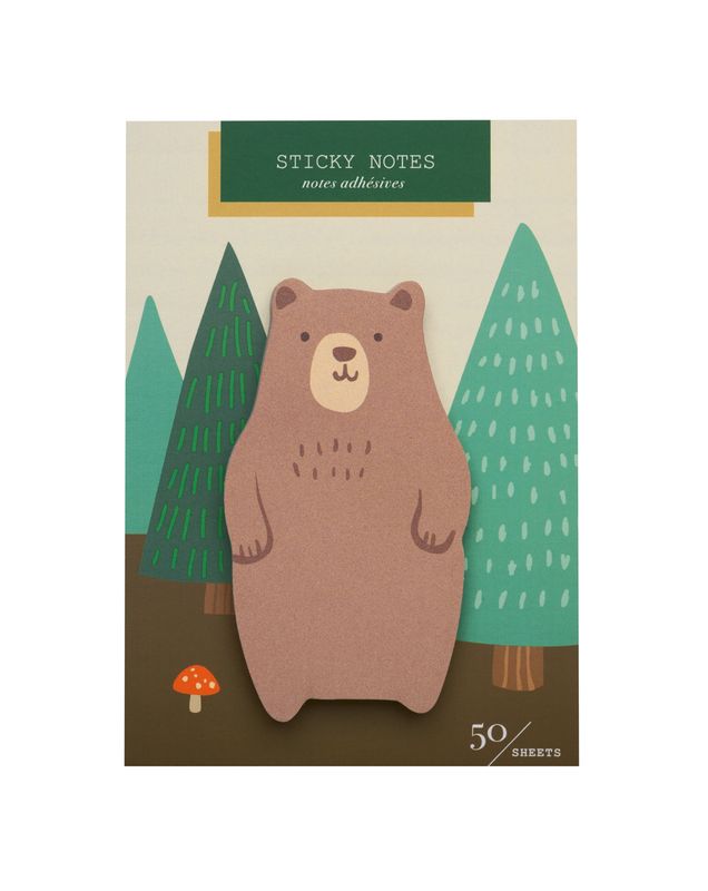 Die Cut Sticky notes - Bear