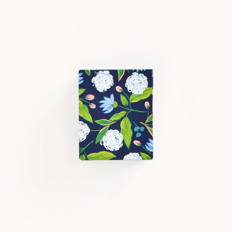 Patterned Pen Cup - Navy