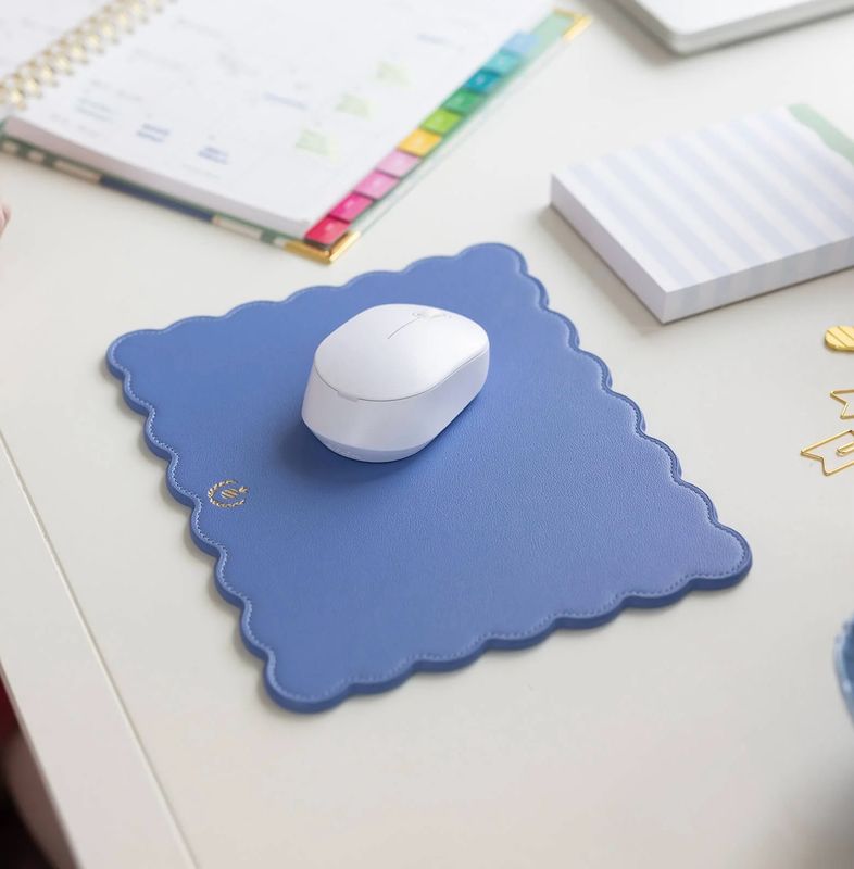 Scalloped Mousepad - French Blue