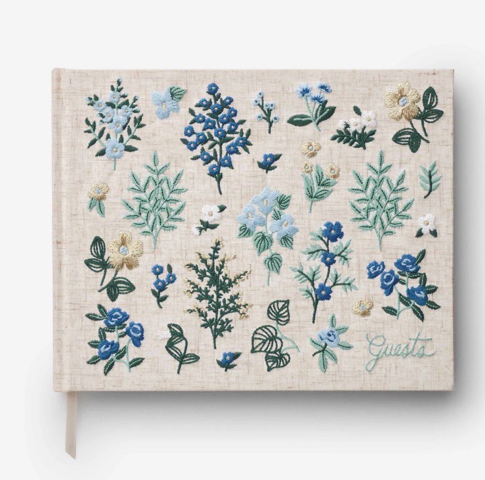 Embroidered Guest Book - Wildwood