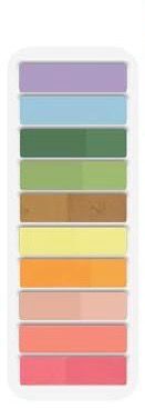 Pestañas adhesivas- arcoíris