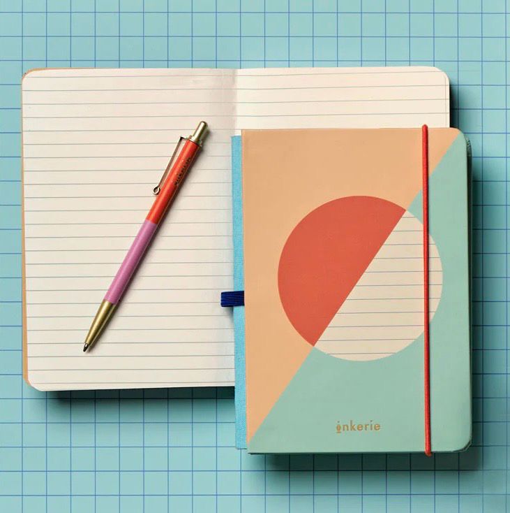 Kikkerland - Inkerie Lined Mini Notebook &amp; Pen