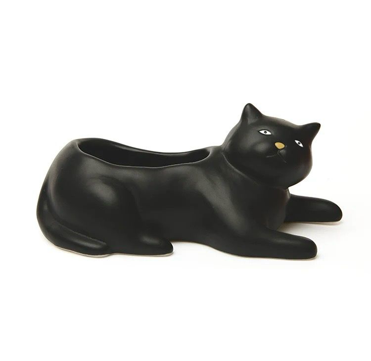 Kikkerland - Cosmo the Black Cat Planter