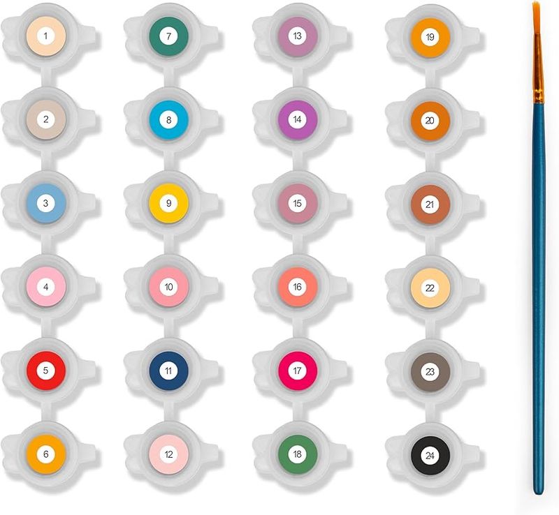 Kikkerland - Paint by Numbers Greeting Cards