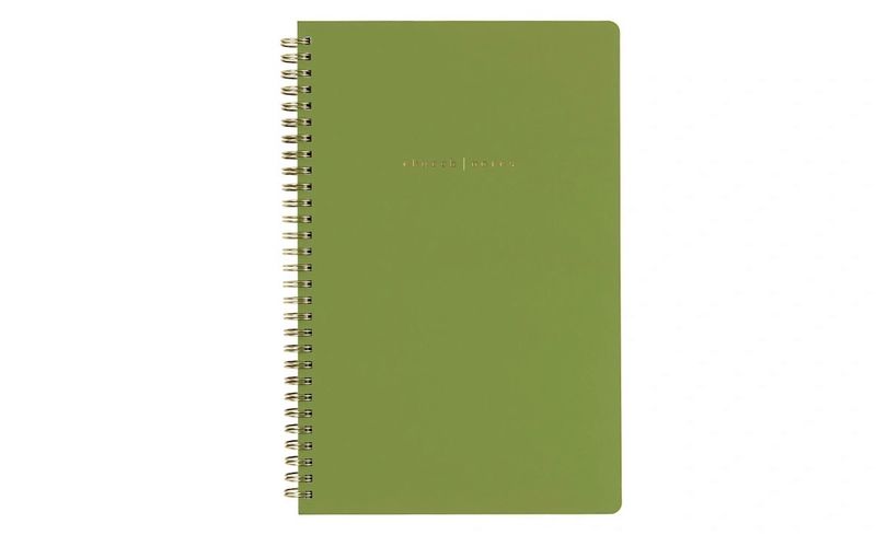 Church Notes - Notebook Olive with Maps