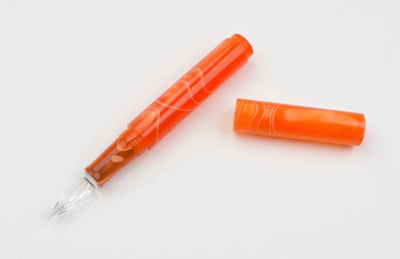 Teranishi Glass Dip Pen - Cosmo Orange