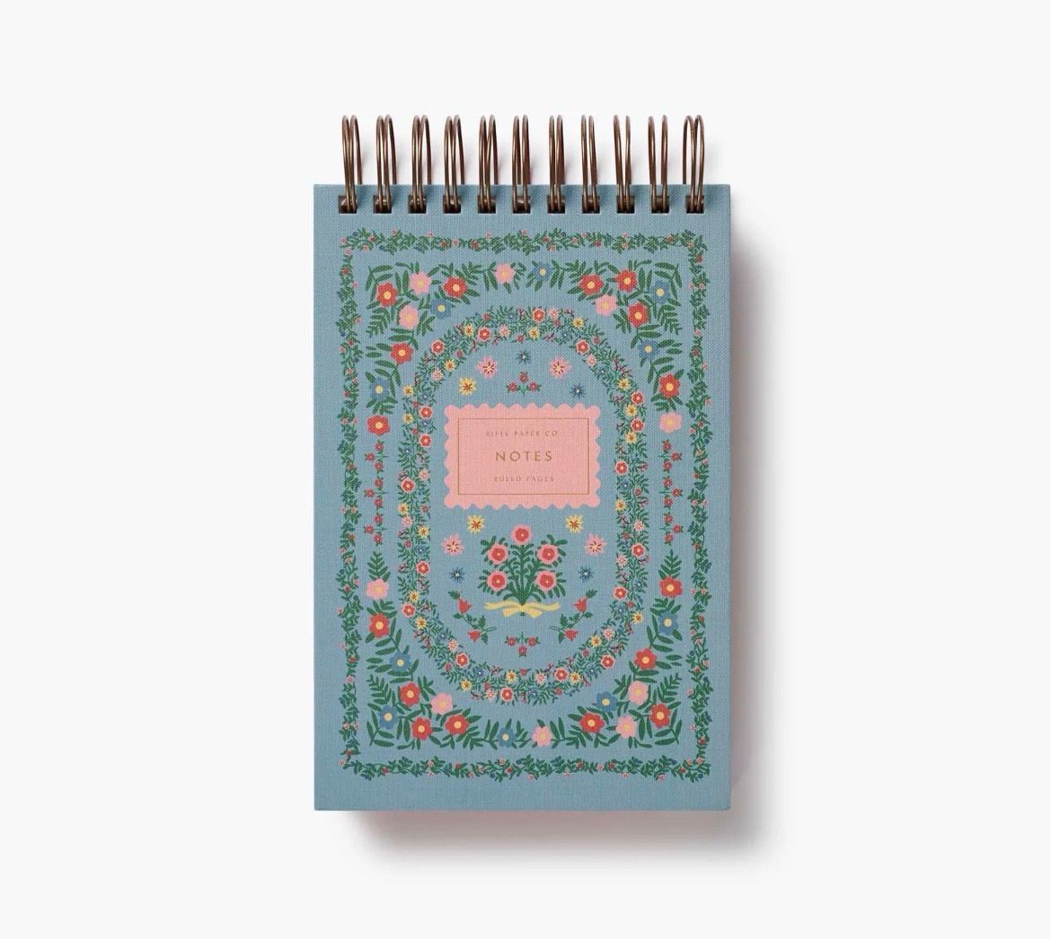 Desktop Spiral Notepad - Rosette