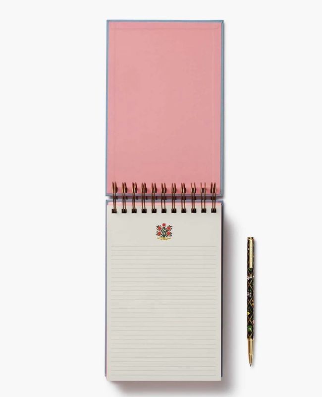 Desktop Spiral Notepad - Rosette
