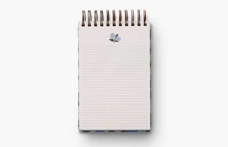 Desktop Spiral Notepad - Hydrangea