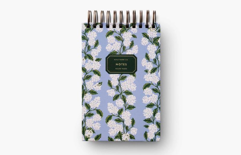 Desktop Spiral Notepad - Hydrangea