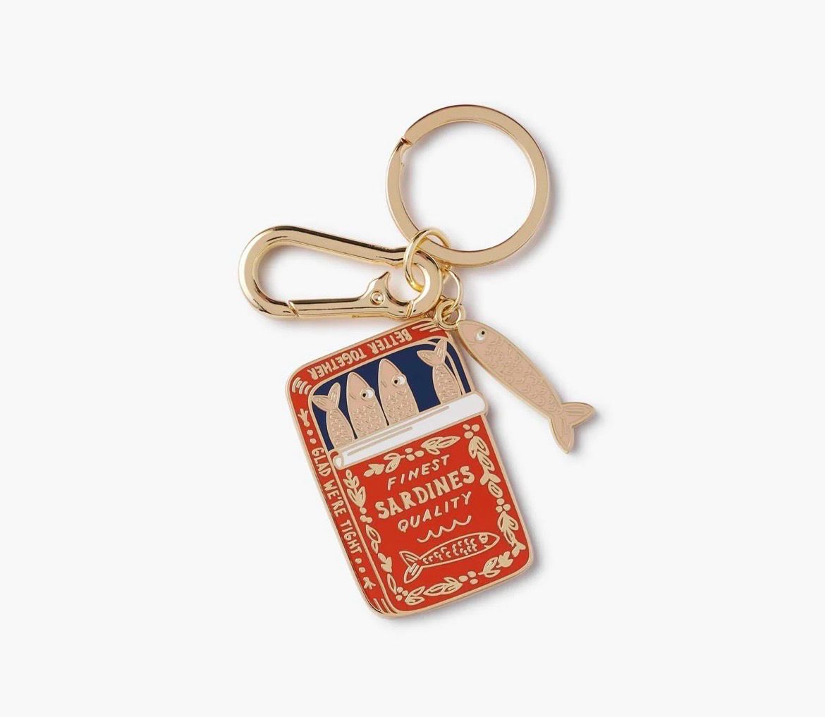 Enamel Keychain Sardines