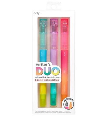 Ooly - 2 In 1 Fountain Pens + Highighter