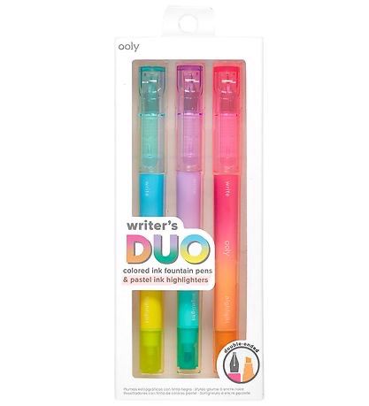 Ooly - 2 In 1 Fountain Pens + Highighter