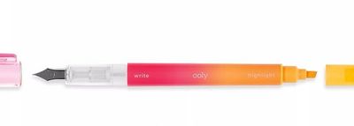 Ooly - 2 In 1 Fountain Pens + Highighter