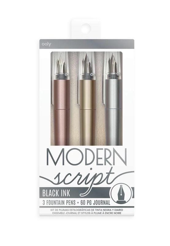 Ooly - Modern Script Fountain Pens and Journal