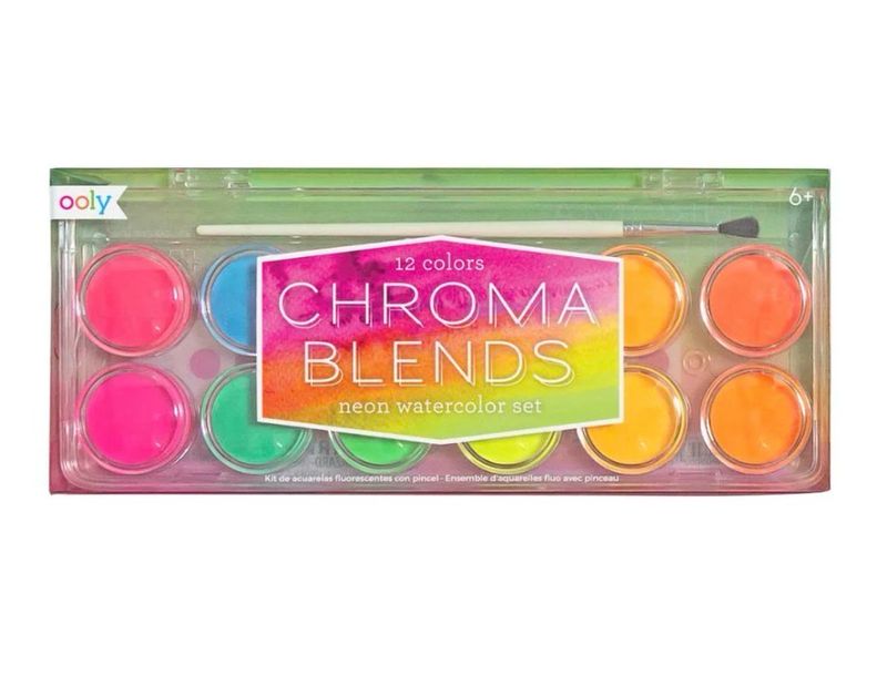 Ooly - Chroma Blends Watercolor Paint Set Neón