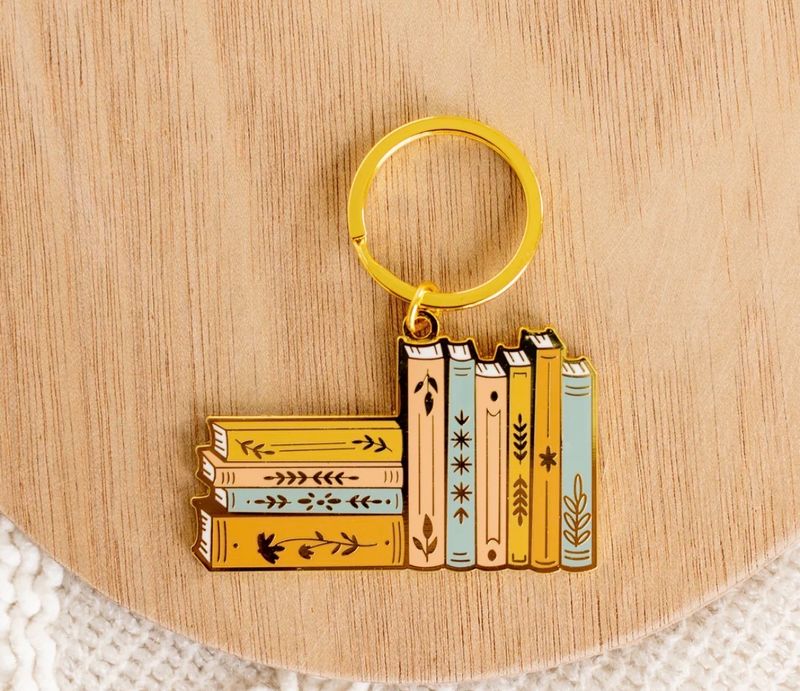 Keychain - Stack of books