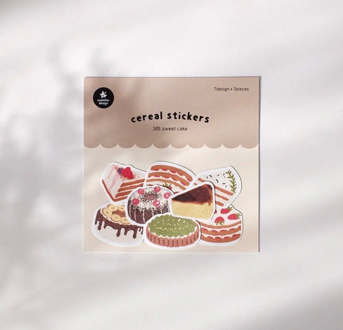 Suatelier cereal stickers - Sweet Cake