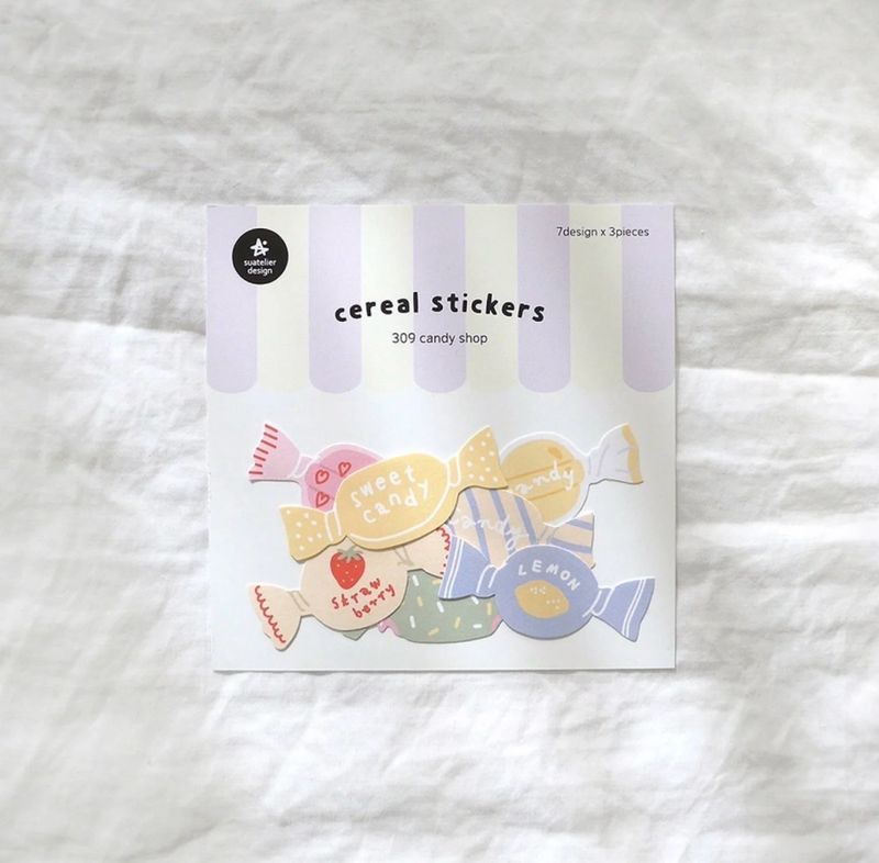Suatelier cereal stickers - Candy Shop