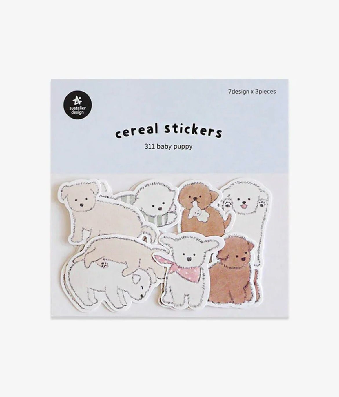 Suatelier cereal stickers - Baby puppy