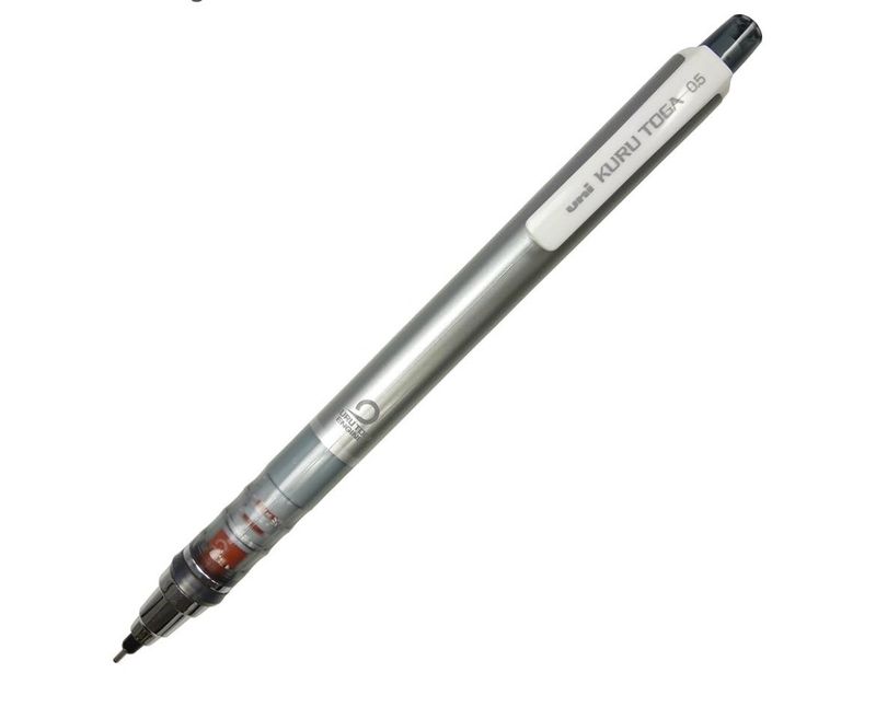 Uni - Kurutoga Mechanical Pencil 0.5mm Silver