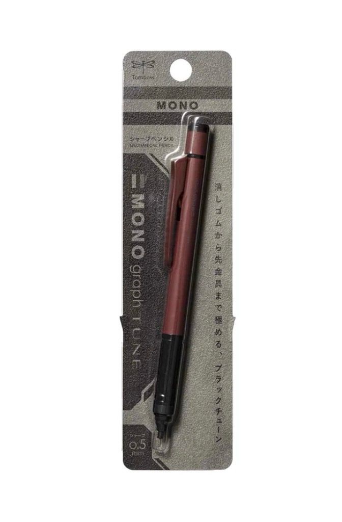 Tombow Mono Graph Tune Mechanical pencil 0.5mm Deep Red