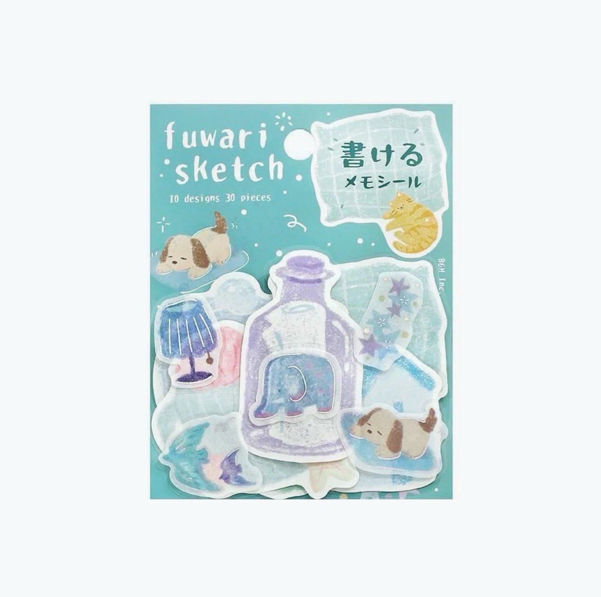 BGM - Flake stickers Fuwari Blue
