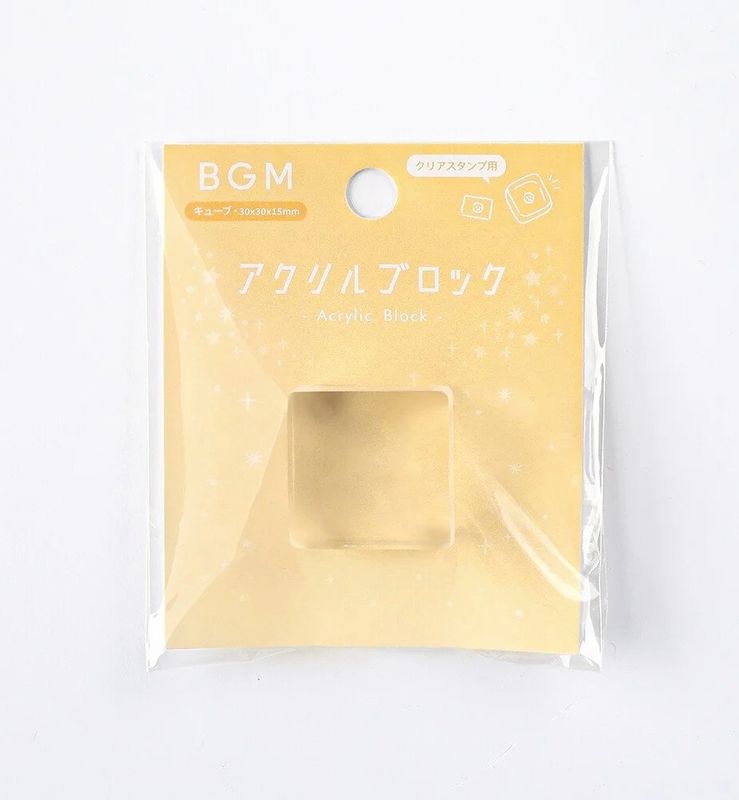 BGM - Clear Acrilyc cube