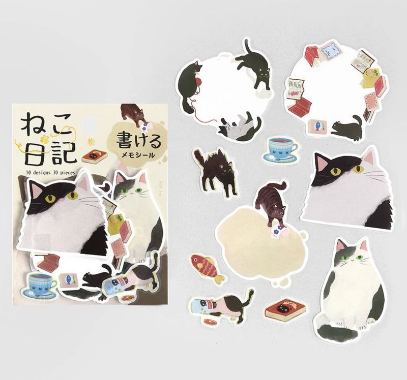 BGM - Stickers Cat diary Kuro