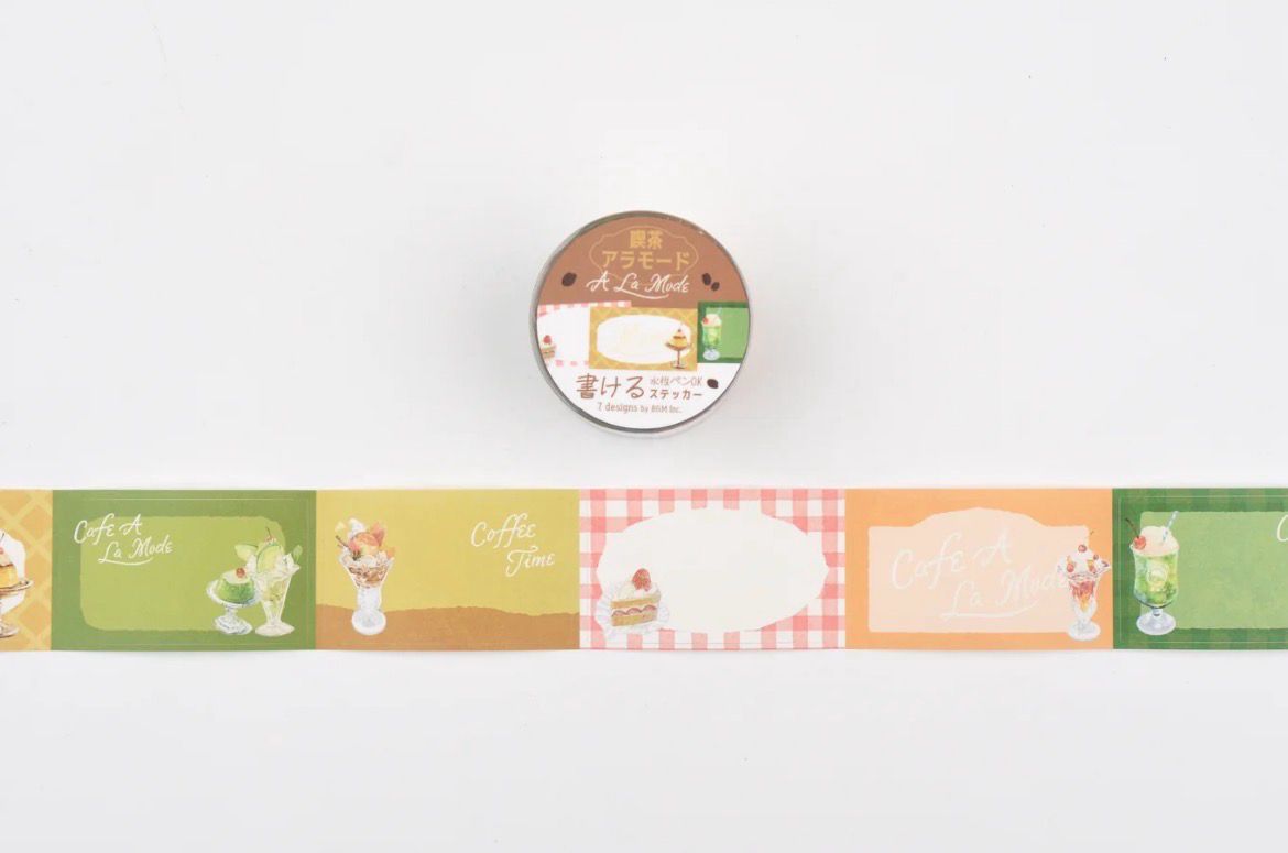 BGM - Roll stickers Writable Cafe a la mode