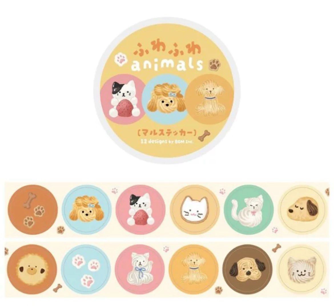 BGM - Roll Stickers Fluffy animals