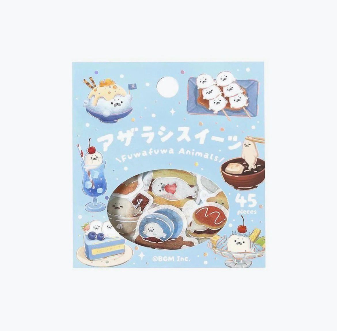 BGM - Flake Stickers Fluffy Seal