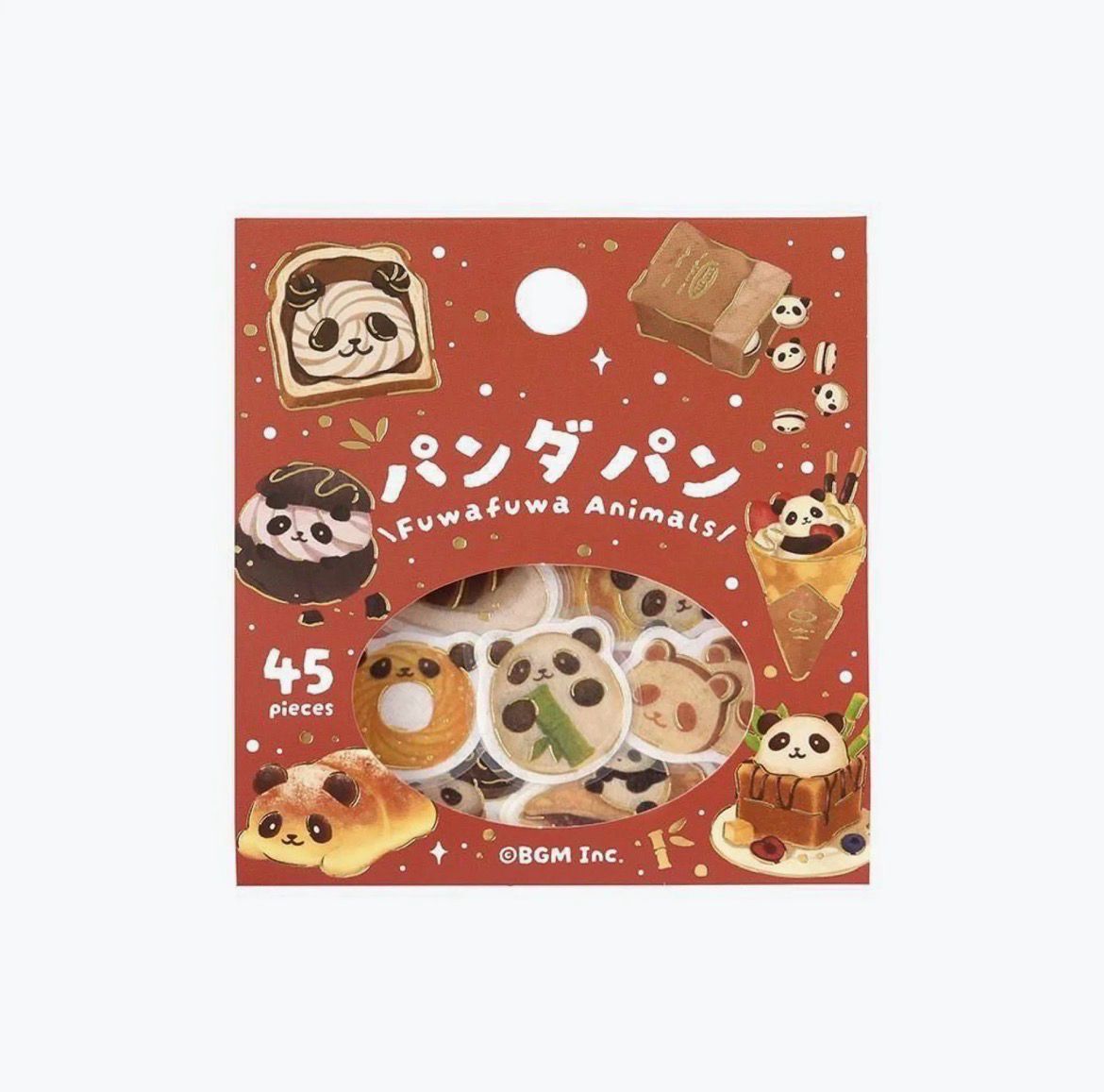 BGM - Flake Stickers Fluffy Panda