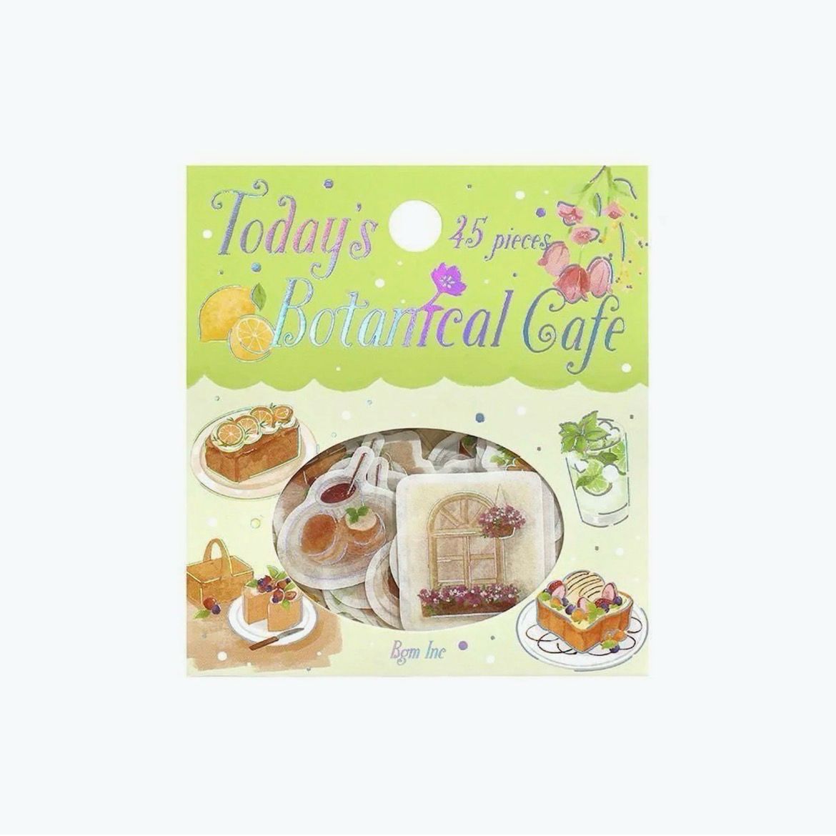 BGM - Flake Stickers Café Botanical