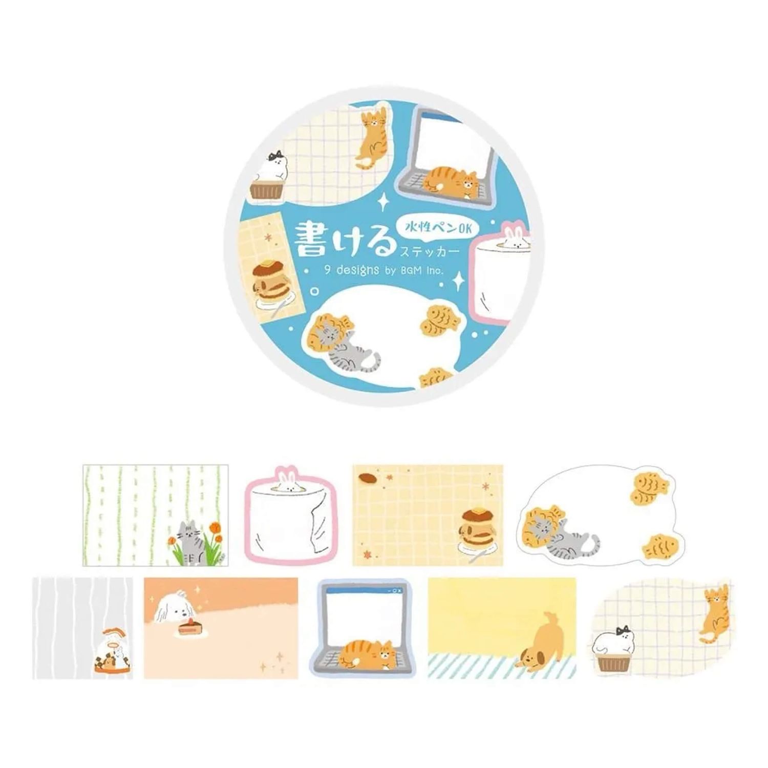 BGM - Roll Stickers Writable Warmth Day