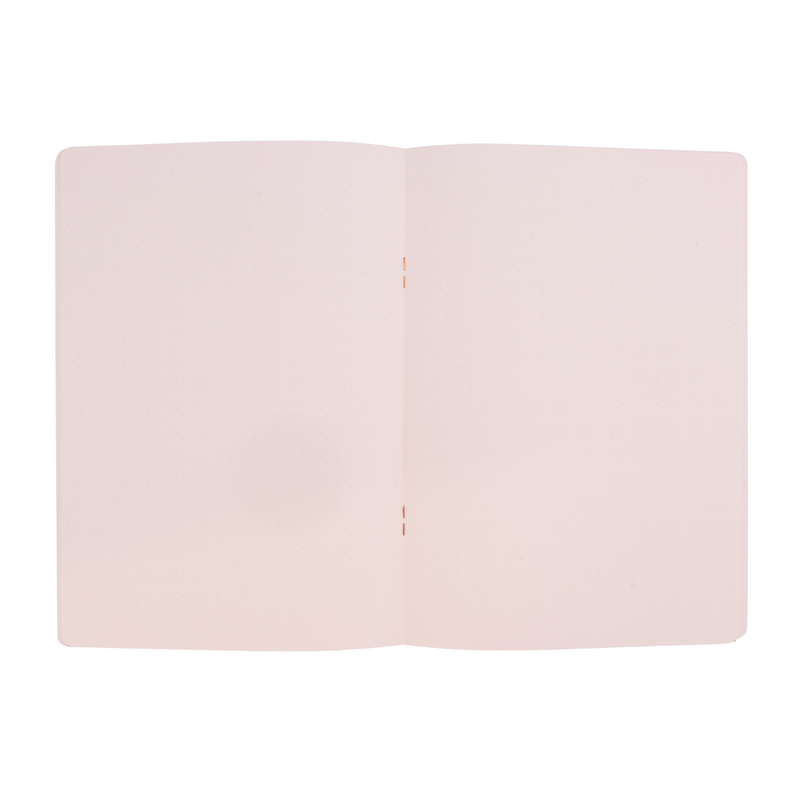 Midori - Notebook A5 Ring Dot Pink