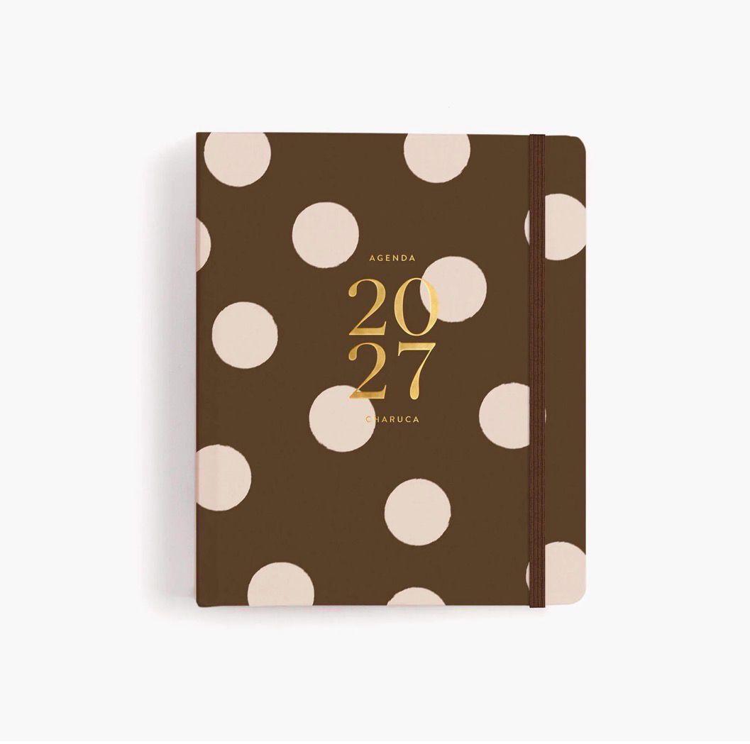 Charuca - Agenda espiral cubierta 2027 Chocolate