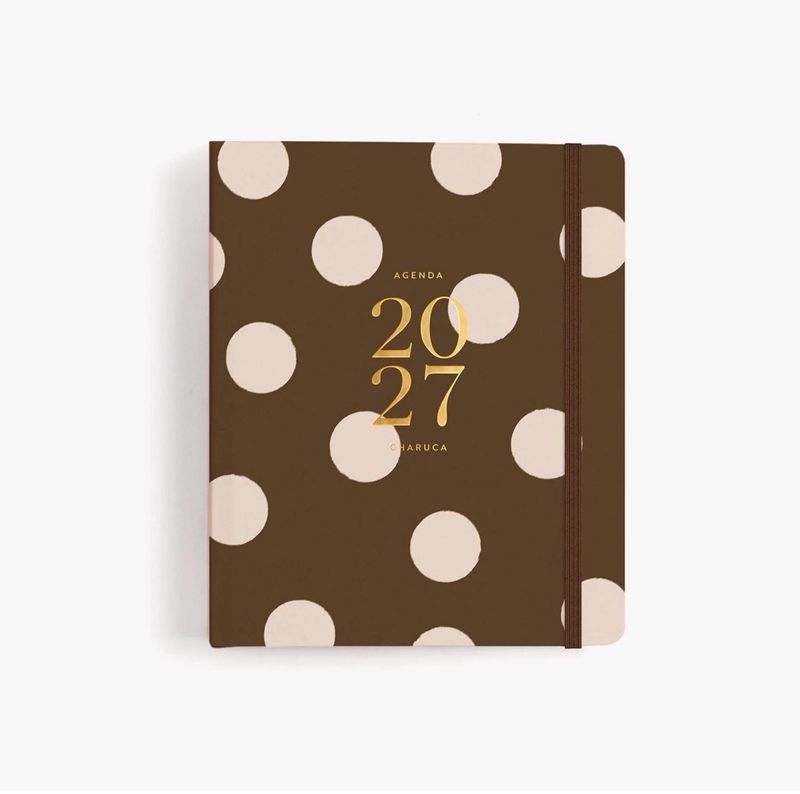 Charuca - Agenda espiral cubierta 2027 Chocolate