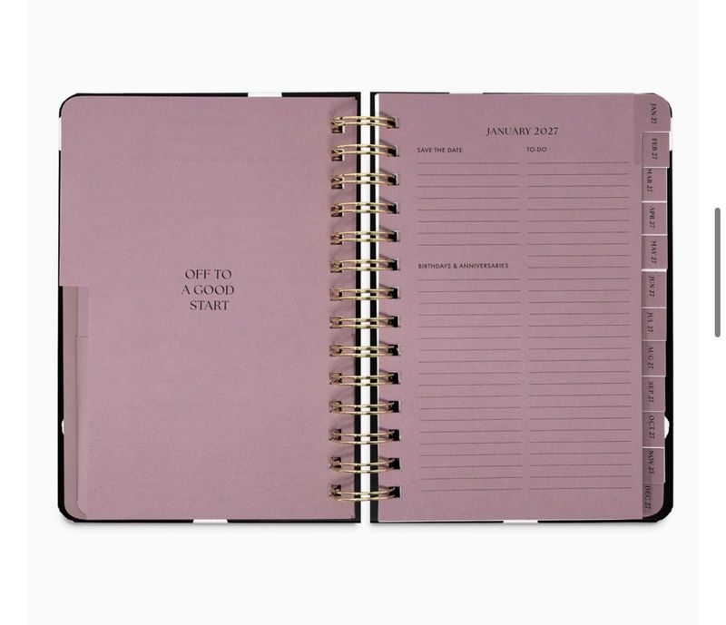Kate Spade - Agenda semanal 2027 Dots