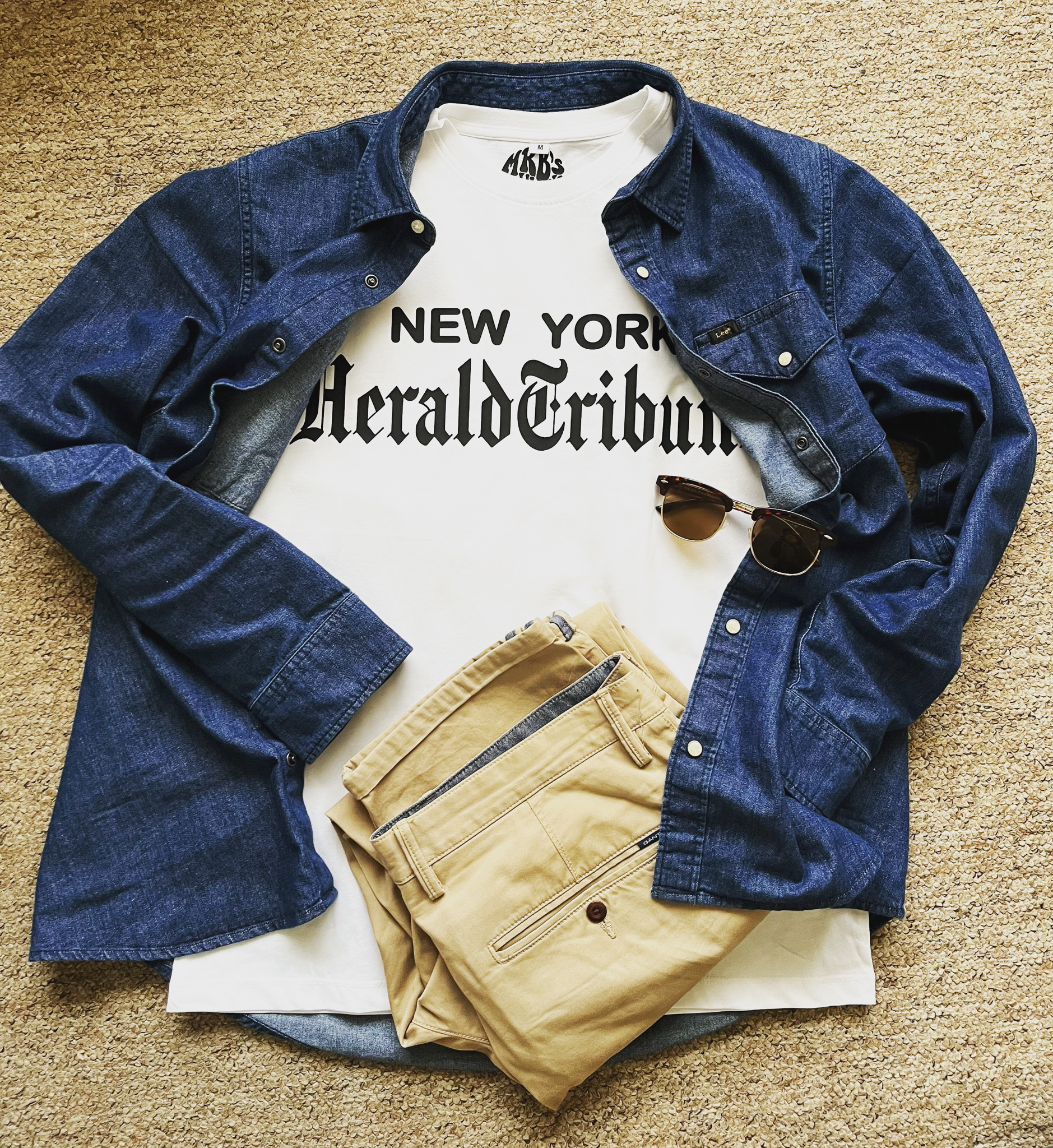Habubu Exitoso enviar New York Herald Tribune Organic Cotton T-Shirt