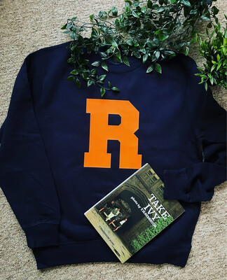 Letterman Organic Cotton sweatshirt Ivy League (choose Your Own Letter)