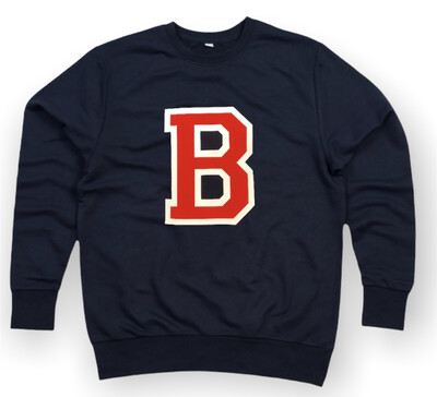 Letterman With White Broader Sweatshirt (any Letter)