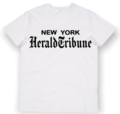 New York Herald Tribune Organic Heavy Cotton T-Shirt