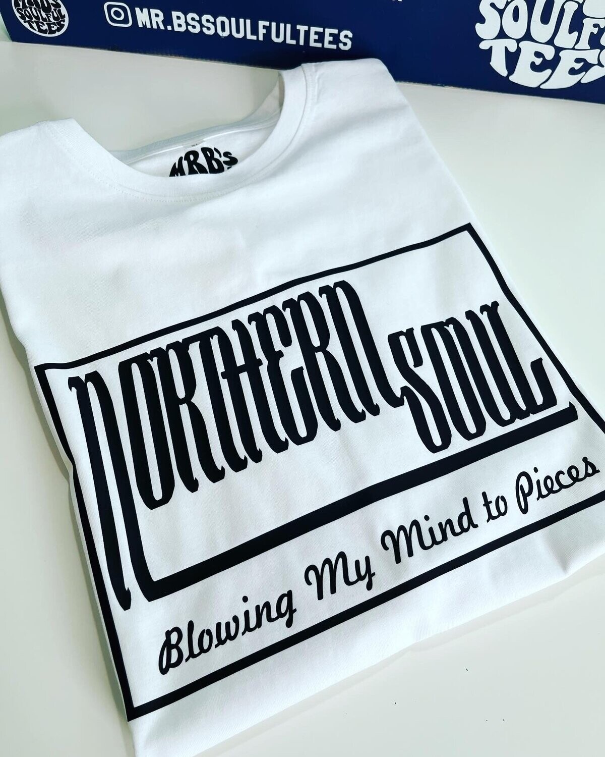 NORTHERN SOUL BLOWING MY MIND ORGANIC HEAVY COTTON T SHIRT