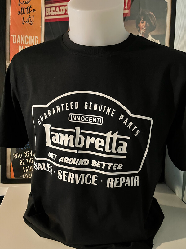 Get around better with Lambretta organic heavy cotton t shirt