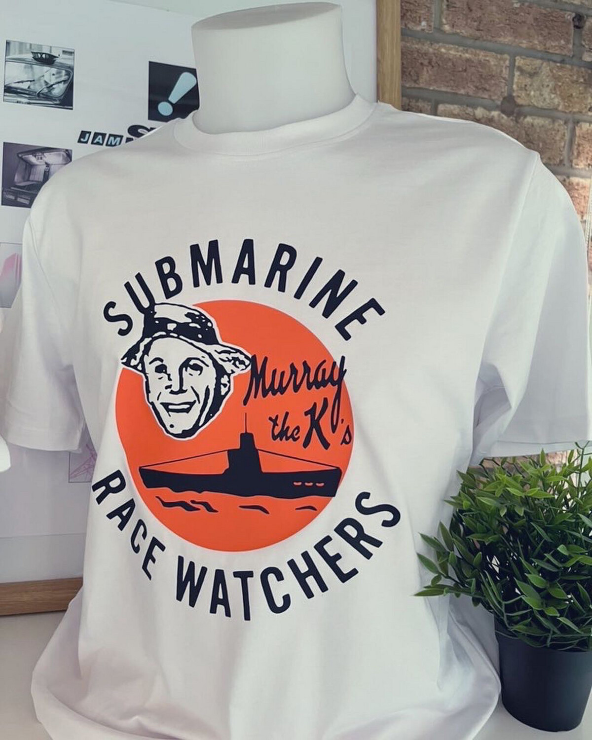 As Worn By George Harrison Submarine Race Watchers Heavy Cotton Organic T Shirt
