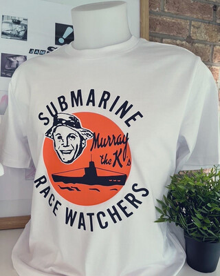 As Worn By George Harrison Submarine Race Watchers Heavy Cotton Organic T Shirt