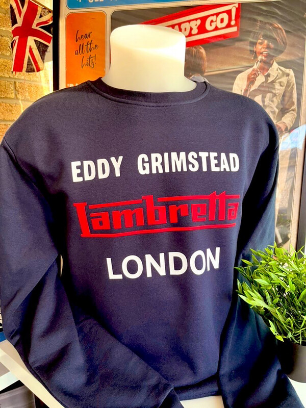 Eddy Grimstead Vespa/Lambretta London  Organic Cotton sweatshirt