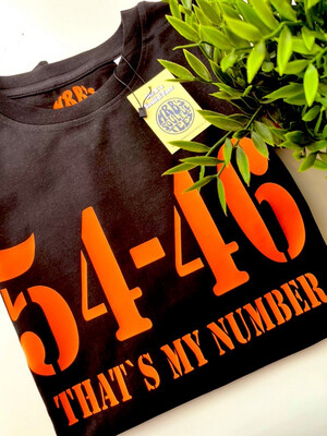 54-46 thats my number organic cotton t shirt
